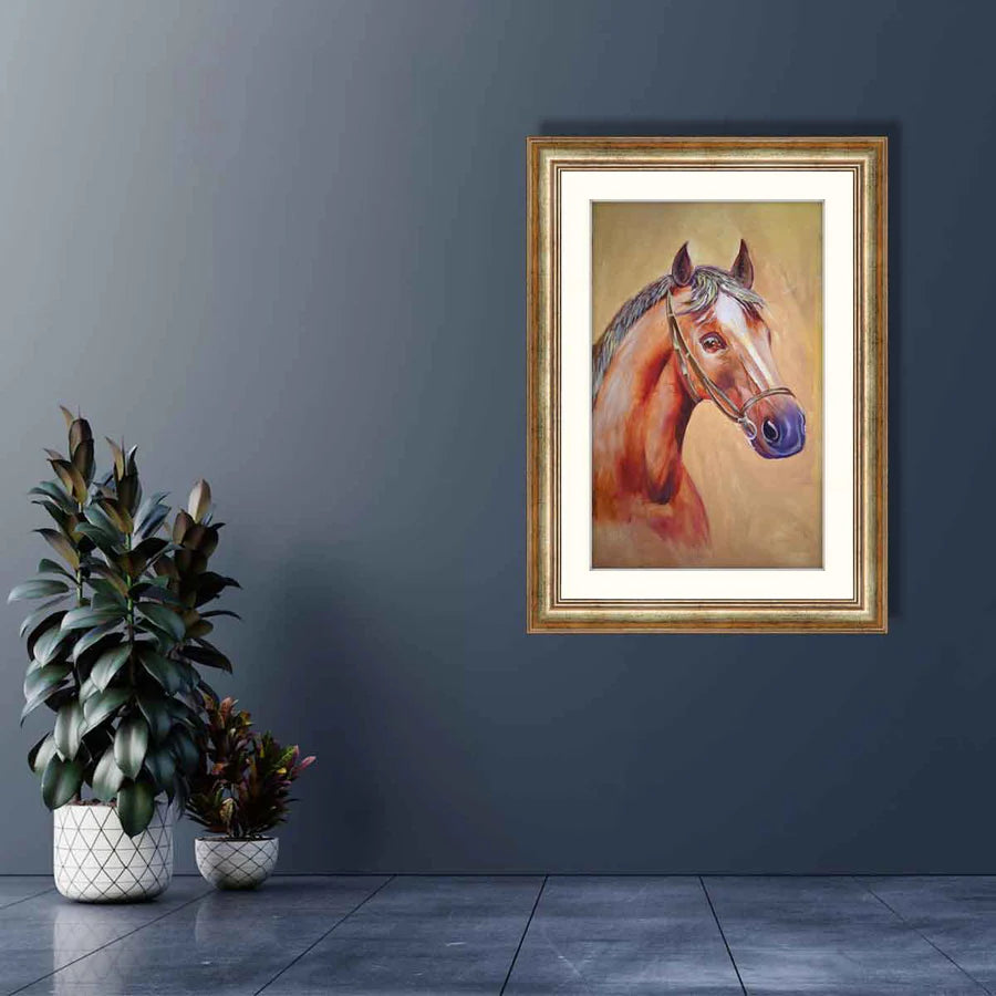 Abstract Horse Framed Art 03