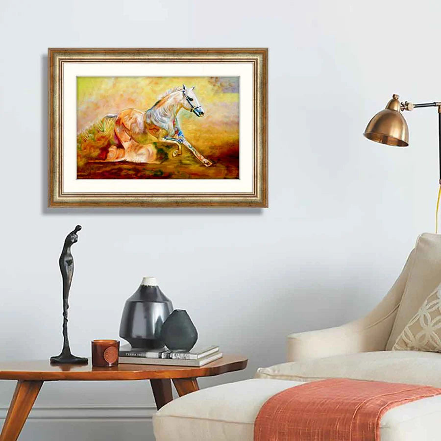 Abstract Horse Framed Art 04