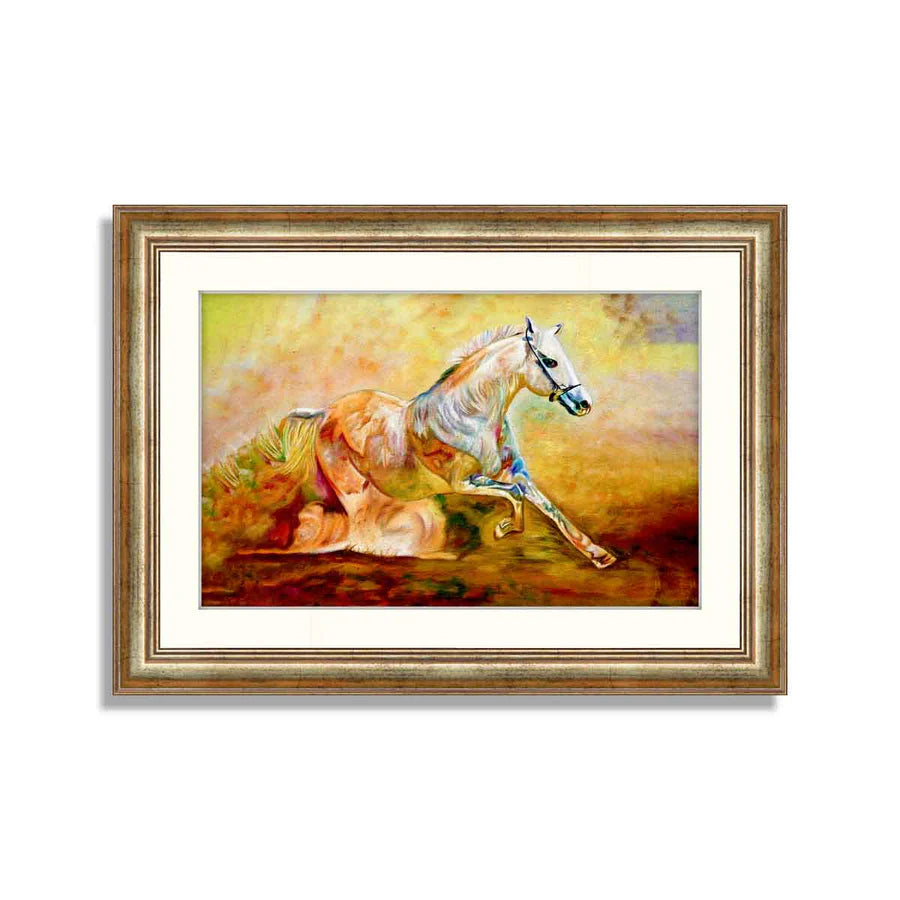 Abstract Horse Framed Art 04