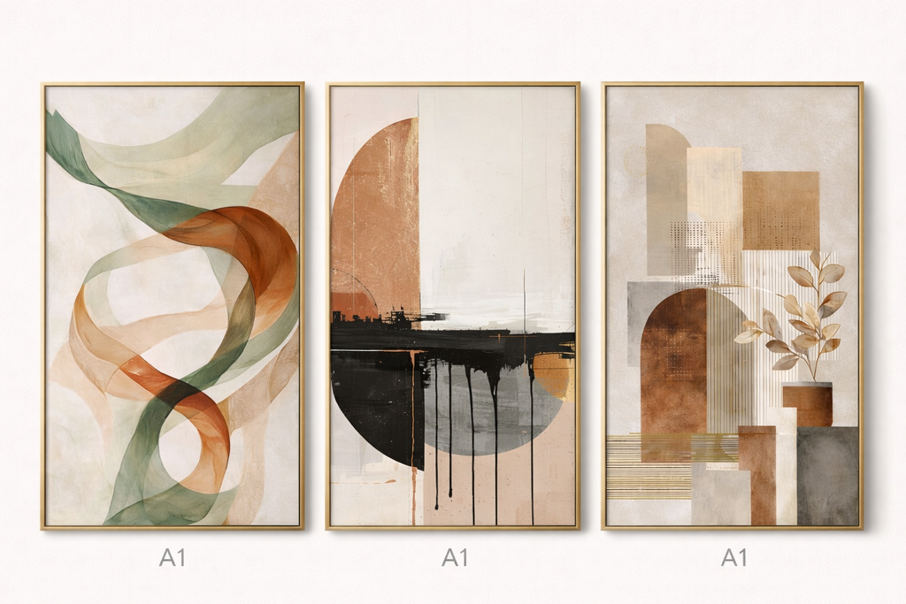 Modern Abstract Wall Art Set of 3