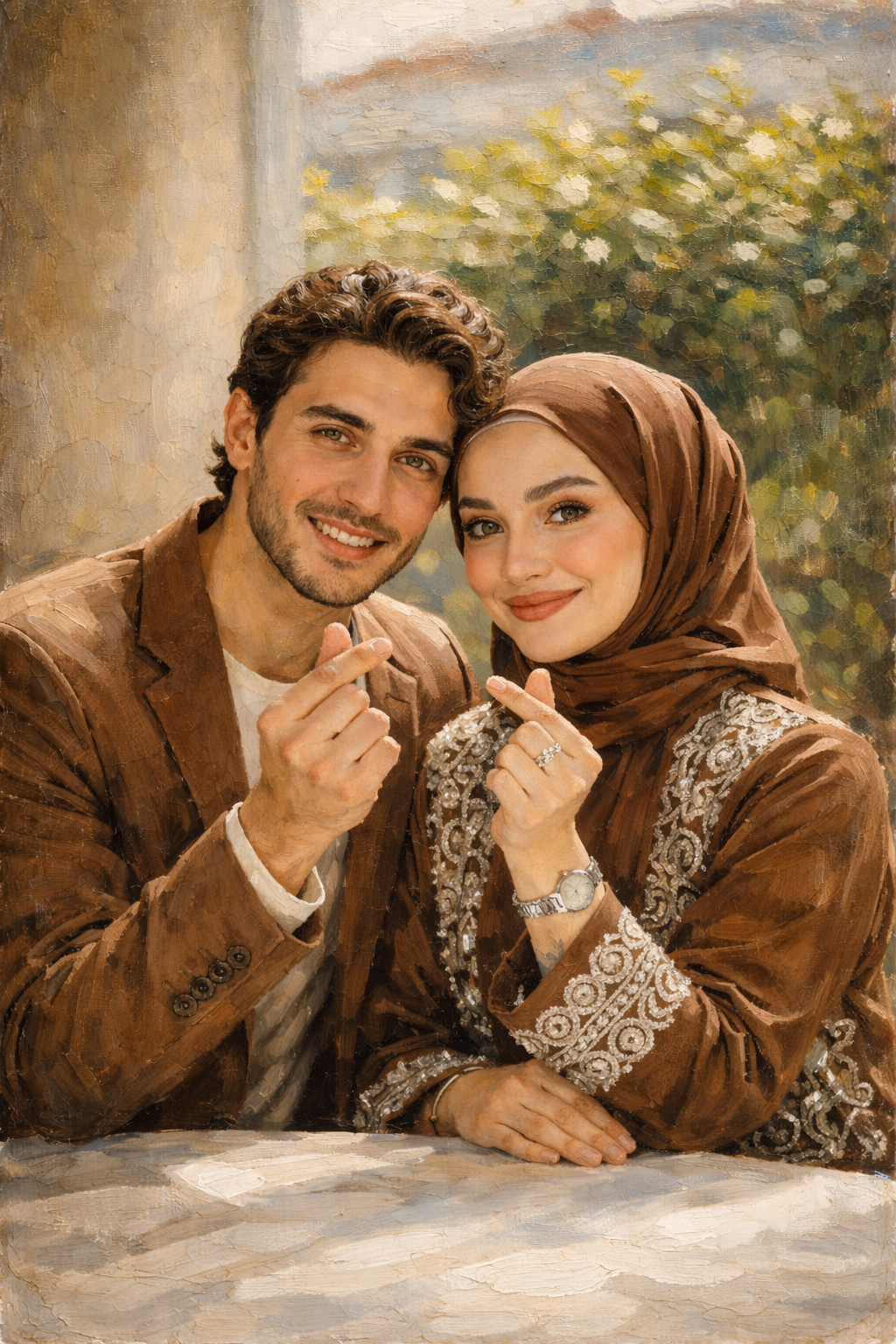 🖼 Turn Your Wedding Photo Into a Premium Oil Painting (Before & After Wall Art)